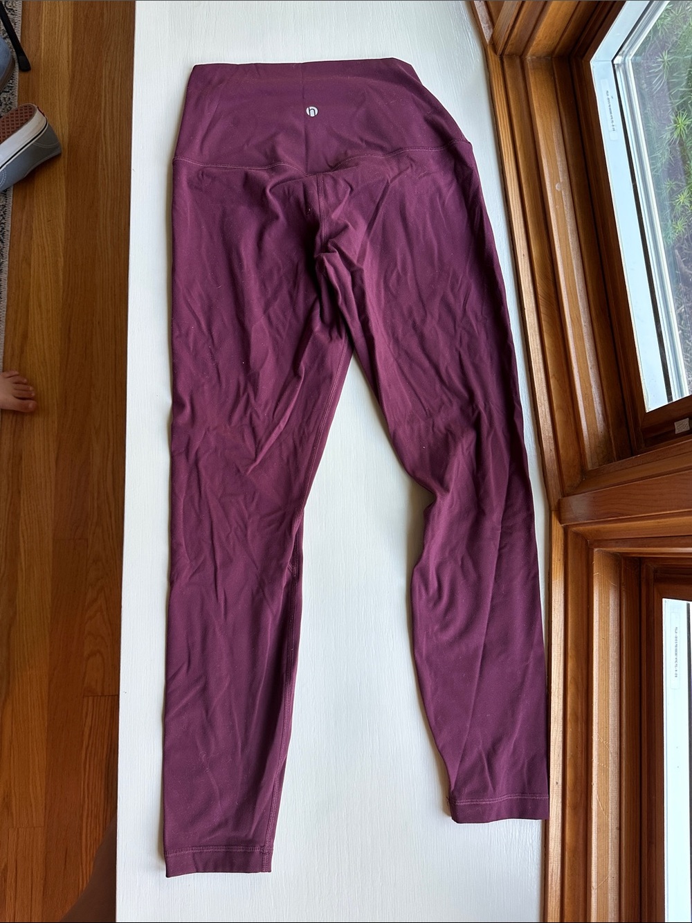 Amazon Women's Burgundy High-Rise Leggings